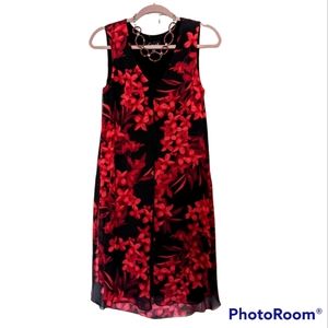 Floral Print A-line Dress Size 4